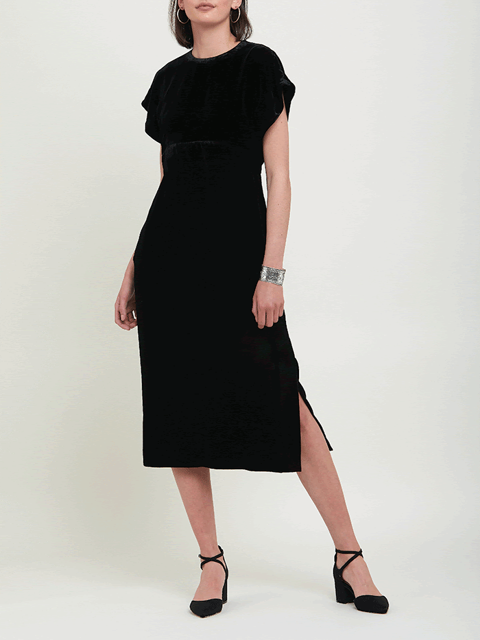 Black Velvet Shiv Dress