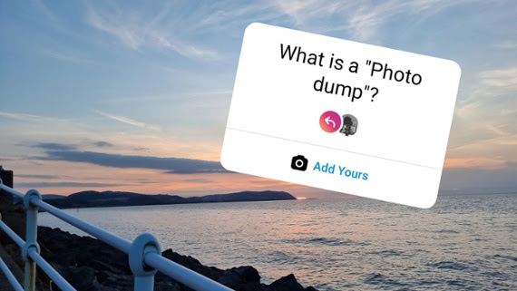 What is a "photo dump" and why are people sharing them?