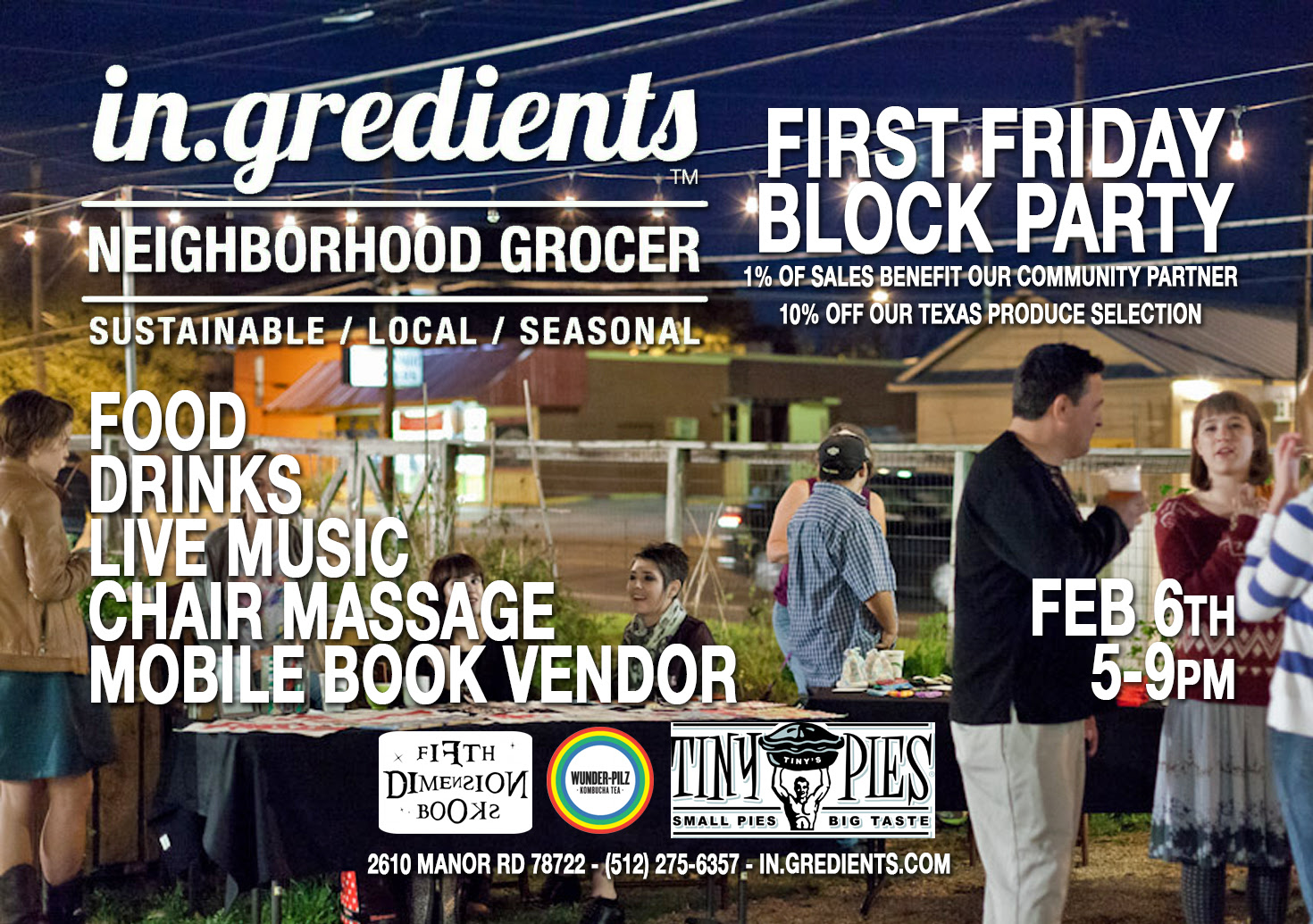 In.gredients is having a block party this Friday.