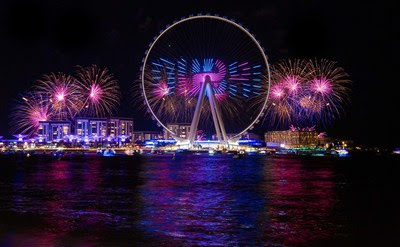 Ain Dubai Opening Fireworks Show Ain Dubai Opening Fireworks Show