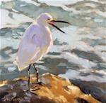 Egret at the Jetty - Posted on Thursday, January 29, 2015 by Susan Williams