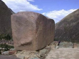Mysterious stones on Mountain Shoriyain the Kemerov region of Russia