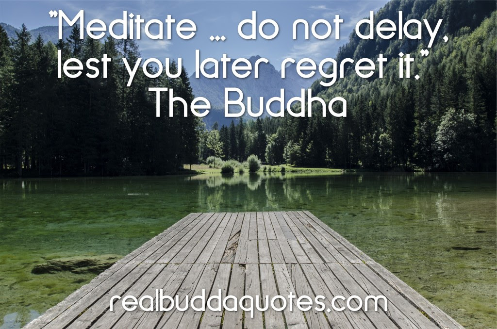 meditate do not delay