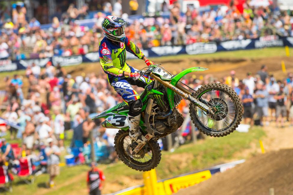 Tomac faces a 41-point deficit to Roczen in the 450 Class standings but continues to improve.Photo: Simon Cudby 
