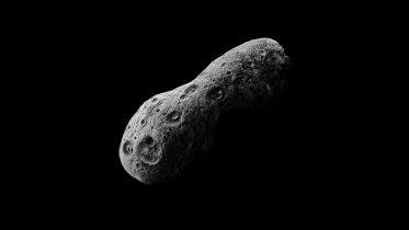 Asteroid With Craters in Space