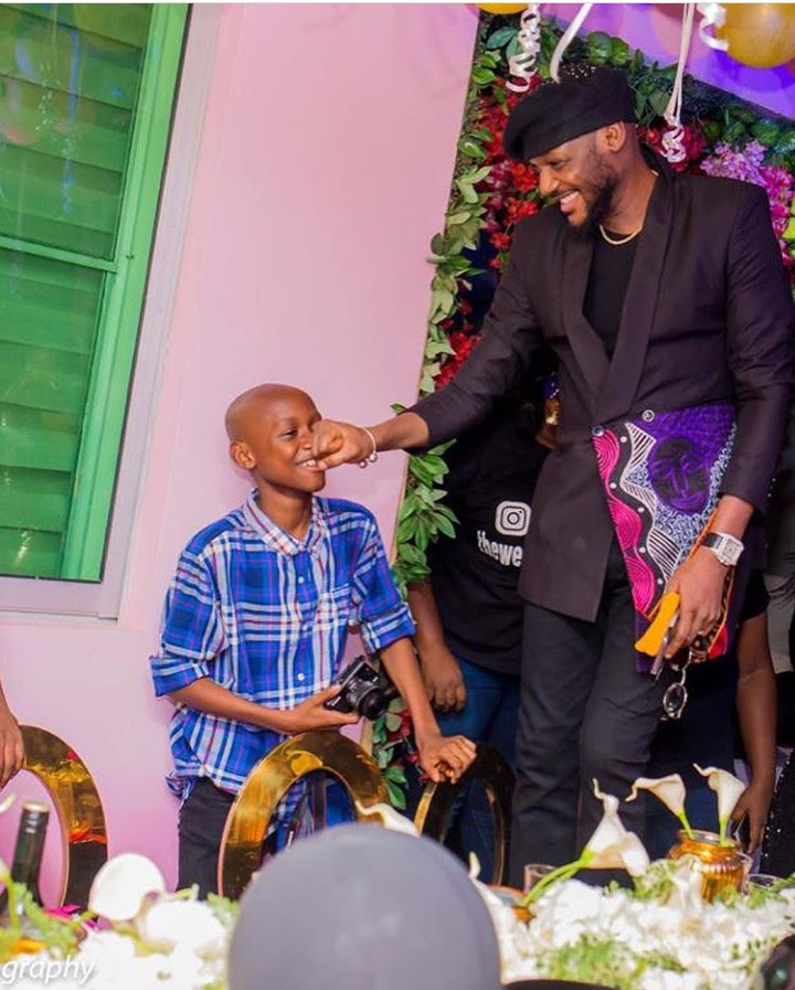 Lovely photos of Tuface Idibia, his wife Annie, and his kids at his 45th birthday party