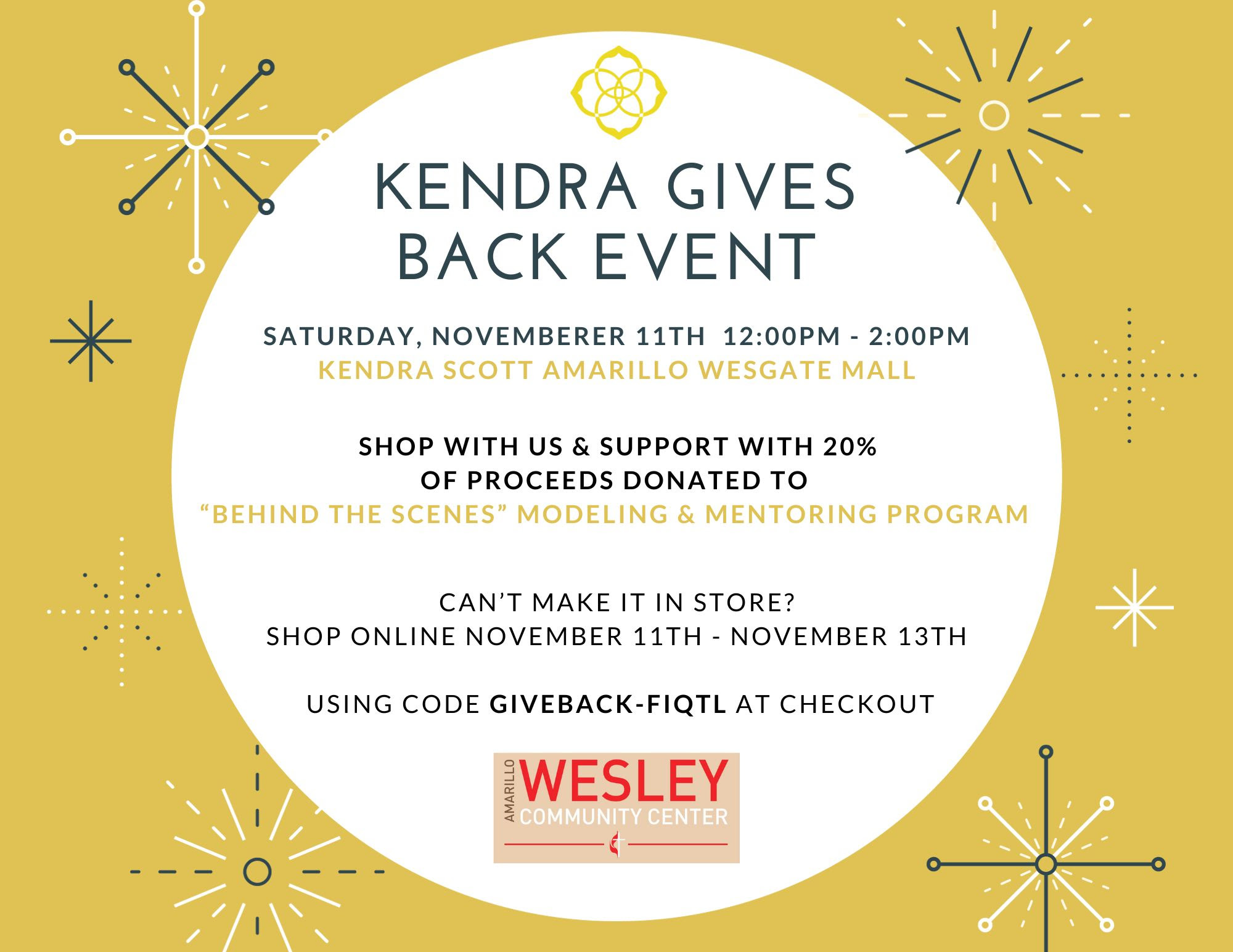 Kendra Gives Back Event @ Kendra Gives Back Event | Amarillo | Texas | United States
