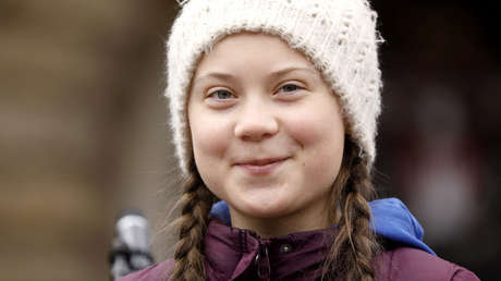 La joven activista Greta Thunberg  en Hamburgo (Alemania) el 1 de marzo de 2019.