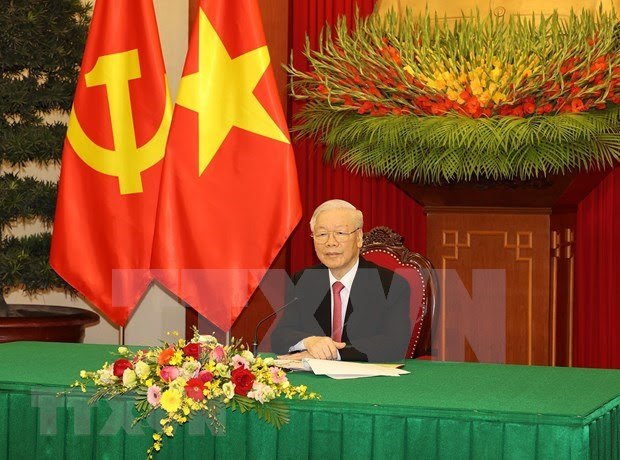 Rencontre des hauts dirigeants du Vietnam, du Cambodge et du Laos hinh anh 1