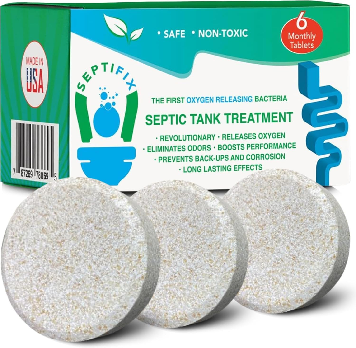 SEPTIFIX Septic Tank Treatment Tabs - Live Bacteria India | Ubuy