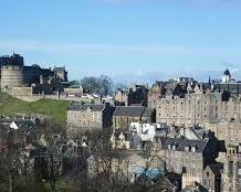 Edinburgh Castle in Edinburgh, Scotland during fall