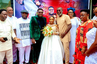 PHOTOS: Nigerian Top Showbiz Shots Storm Righteousman Son's Wedding 36