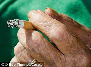 Britain's oldest smoker died aged 102, after puffing her way through 170,000 cigarettes (file photo)