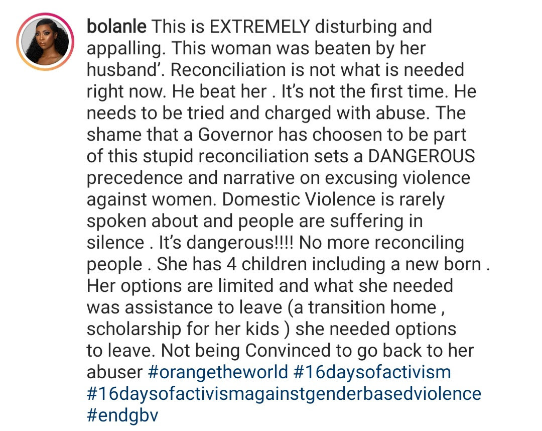 Domestic violence: This is disgusting- Toke Makinwa, Latasha Ngwube, Bolanle Olukanni, others condemn reconciliation between Channels TV reporter and his wife