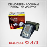 Dr Morepen AccuMam Digital Blood Pressure Monitor With Pulse Reading (BP3 AC1-4M)