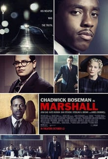 Marshall movie poster. Picture includes multiple men and women.
