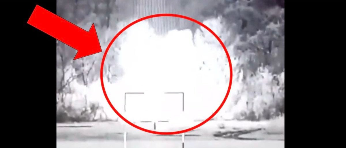 Viral Video Shows Massive Strike On Russian Ammo Storage Location In Ukraine