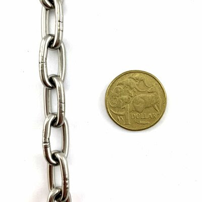 Stainless Steel Welded Link Chain - 3mm - By The Metre