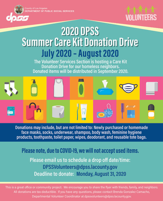 Volunteer Services Summer Care Kit