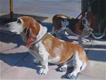 The Bassetts are Waiting - Posted on Sunday, March 1, 2015 by Kaethe Bealer