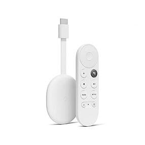 Chromecast with Google TV (HD) - Streaming Stick Entertainment on Your TV with Voice Search - Watch Movies, Shows, and Live TV in 1080p HD - Snow