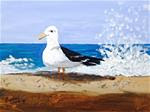 Seagull on Venice Beach - Posted on Saturday, January 10, 2015 by Brenda Smith