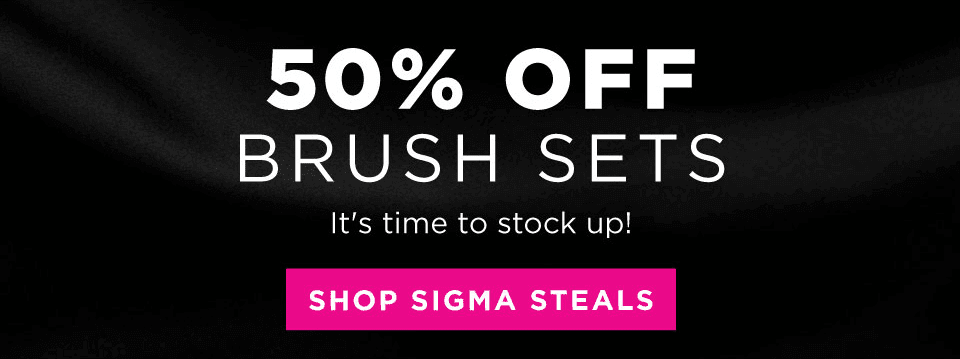 50% OFF BRUSH SETS. SHOP WEEKLY STEALS