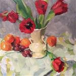 Still life with tulips - Posted on Wednesday, February 4, 2015 by Paula Howson-Green