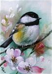 Mint Chickadee  ACEO - Posted on Tuesday, January 13, 2015 by Paulie Rollins