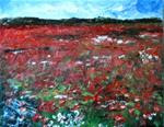 8 x 10 inch oil Poppy Field - Posted on Thursday, February 5, 2015 by Linda Yurgensen