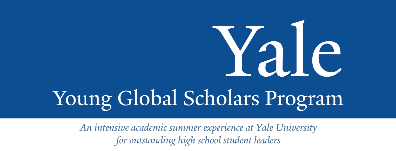 Yale Young Global Scholars Program for Outstanding High School Students