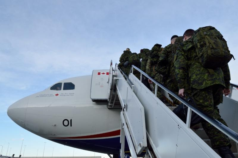 Soldiers from 1 Canadian Mechanized Brigade Group _1 CMBG_ headquartered in Edmonton depart for _OpUNIFIER training mission PHOTO - Department of National Defence