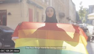 Audi features hijabbed woman holding gay flag in video celebrating diversity