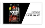 Flat Rs.1500 Cashback On Protiens and Supplements.