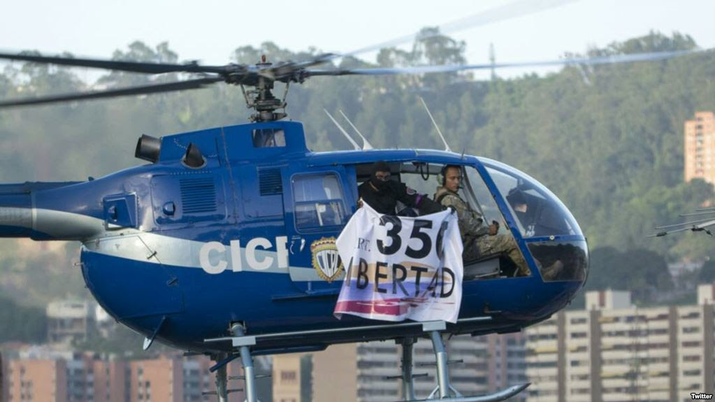 VENEZUELA: Fuerzas especiales buscan a un piloto que ayer desafió régimen de Maduro