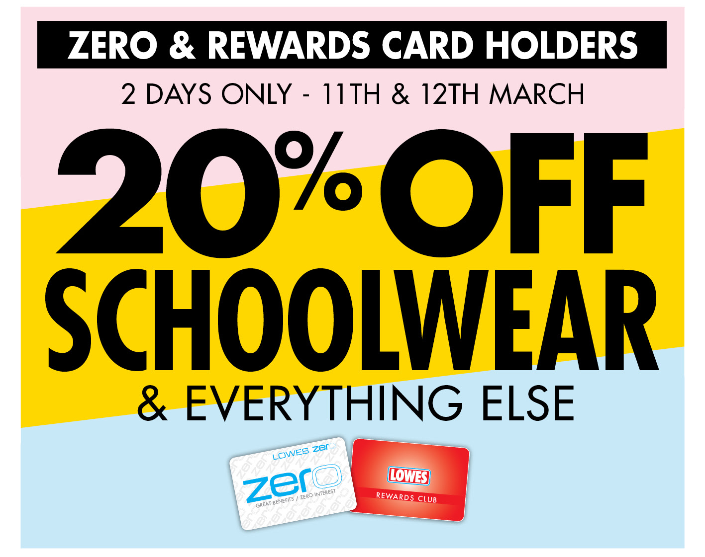 20% Off Schoolwear / Shop online & instore