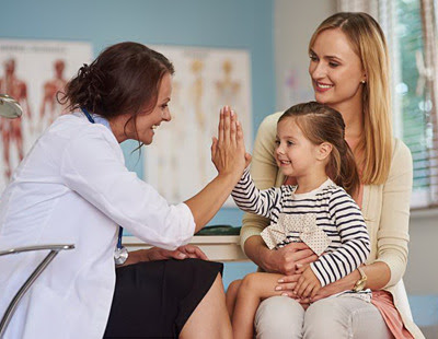 Doctor, Child, and Mother