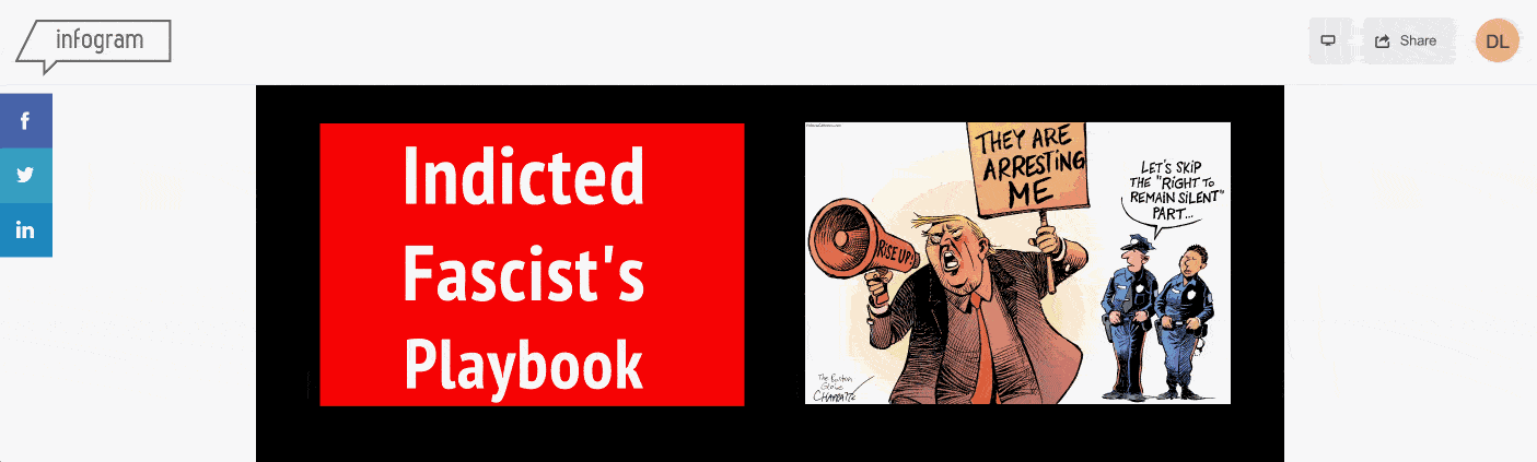 Learn to recognize the play's in the Indicted Fascist's Playbook