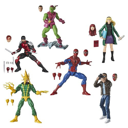 Image of Spider-Man Retro Marvel Legends 6-Inch Action Figures Wave 1 - Set of 6