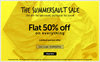  Flat 50% off on Everything