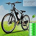 Kemanner 26 inch Electric Mountain Bike 21 Speed 36V 8A Lithium Battery Electric Bicycle for Adult (Black)