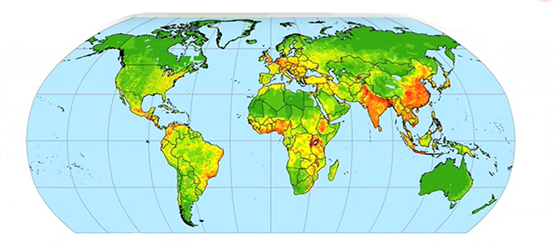 Peter Daszak, TEDMED talk, 2010, San Diego. “This map shows where the next HIV or SARS will emerge.”