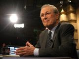 Defense Secretary Donald Rumsfeld appears on CBS&#39;s &quot;Face the Nation&quot; in Washington. (AP Photo/CBS Face the Nation, Karin Cooper, File)