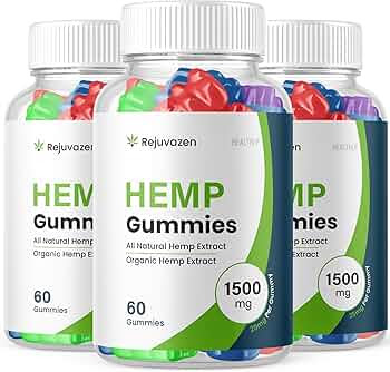 (3 Pack) Rejuvazen Gummies - Official Formula - Rejuvazen Hemp Gummies  Blood Pressure Sugar Formula 300mg, Rejuvazen Gummies High Potency Blend  Big Size Gummies 25mg Per Gummy 1500mg (180 Gummies) : Health & Household -  Amazon.com