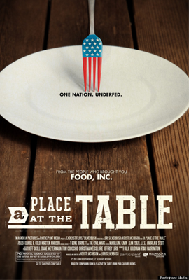 A Place at the Table will be screened on Wednesday evening. 