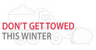 Don't get towed this winter snowplow illustration
