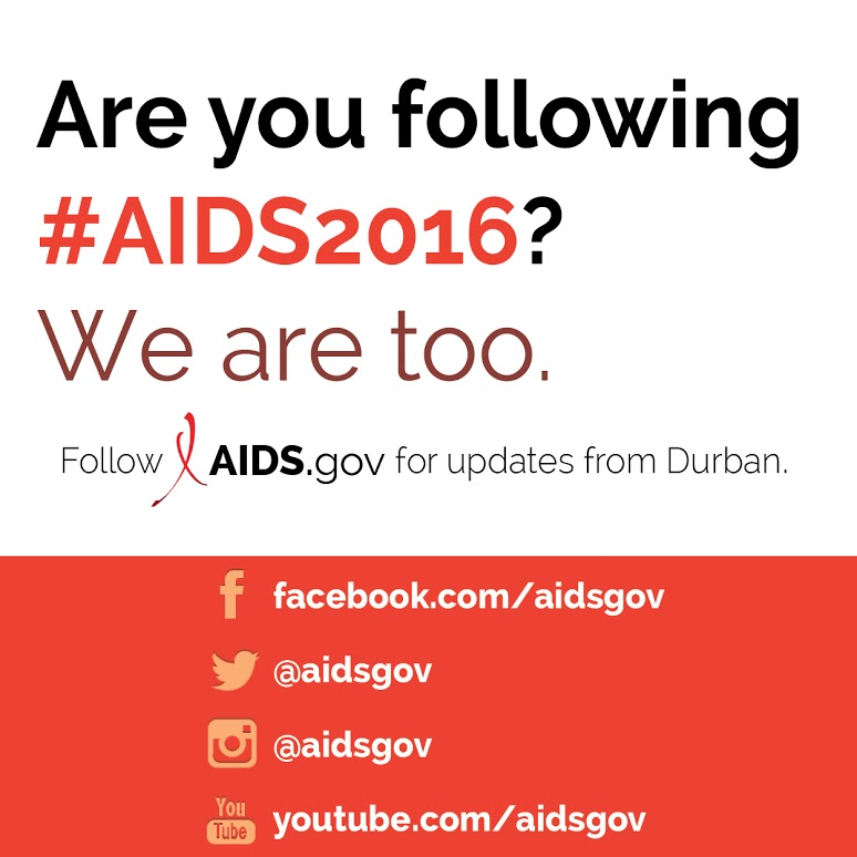 Follow AIDS.gov on social media 
