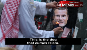 Germany: Muslim YouTuber with 998,000 subscribers leads ‘Macron the dog’ on leash as crowd screams ‘Allahu akbar’