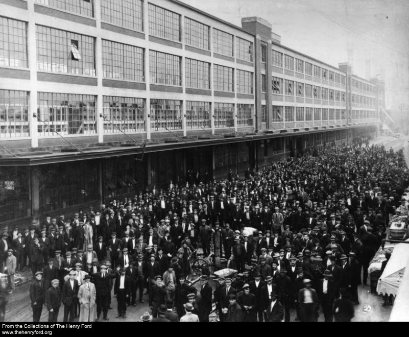 On this day, Henry Ford doubled most workers' pay