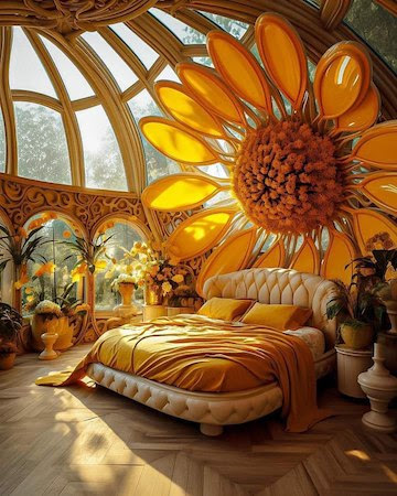 Sunflower-Bed-Headboard